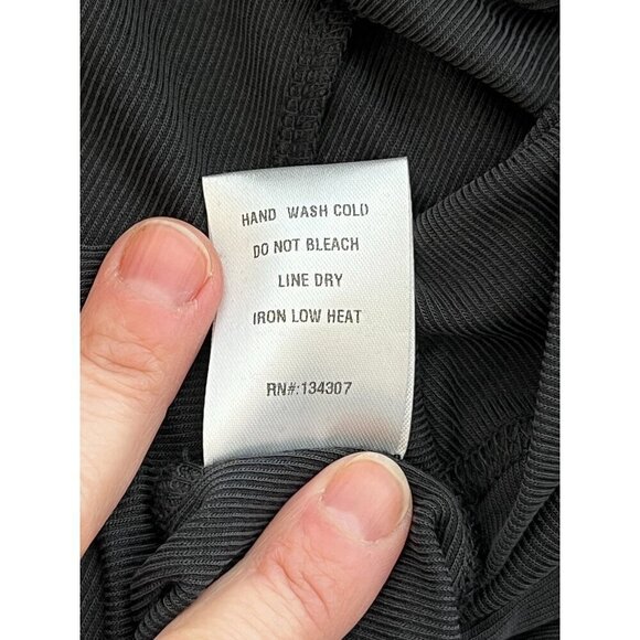 🖤 Lumière Black Long Sleeve Ruched Midi Dress | Size M | NWT - Picture 9 of 9